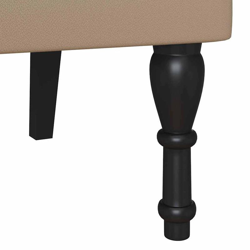 Casa si Gradina - Mobilier - Canapele si coltare - Banchete - Banca Chesterfield cu perna Cappuccino 120.5 x 65 x 75 cm - Infinity.ro