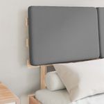 Casa si Gradina - Mobilier - Paturi si accesorii - Paturi - Cadru de pat cu tablie tapitata Gri deschis 120 x 200 cm - Infinity.ro