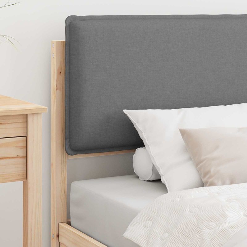 Casa si Gradina - Mobilier - Paturi si accesorii - Paturi - Cadru de pat cu tablie tapitata Gri deschis 75 x 190 cm - Infinity.ro