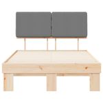 Casa si Gradina - Mobilier - Paturi si accesorii - Paturi - Cadru de pat cu tablie tapitata Gri deschis 120 x 200 cm - Infinity.ro