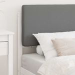 Casa si Gradina - Mobilier - Paturi si accesorii - Paturi - Cadru de pat cu tablie tapitata Gri deschis 90 x 190 cm - Infinity.ro