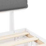 Casa si Gradina - Mobilier - Paturi si accesorii - Paturi - Cadru de pat cu tablie tapitata Gri deschis 90 x 200 cm - Infinity.ro