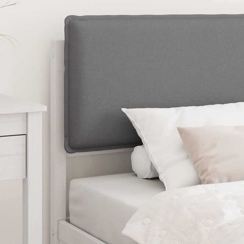 Casa si Gradina - Mobilier - Paturi si accesorii - Paturi - Cadru de pat cu tablie tapitata Gri deschis 75 x 190 cm - Infinity.ro