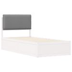 Casa si Gradina - Mobilier - Paturi si accesorii - Paturi - Cadru de pat cu tablie tapitata Gri deschis 75 x 190 cm - Infinity.ro