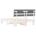 Casa si Gradina - Mobilier - Paturi si accesorii - Paturi - Cadru de pat cu tablie tapitata Gri deschis 160 x 200 cm - Infinity.ro