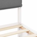 Casa si Gradina - Mobilier - Paturi si accesorii - Paturi - Cadru de pat cu tablie tapitata Gri deschis 75 x 190 cm - Infinity.ro
