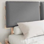Casa si Gradina - Mobilier - Paturi si accesorii - Paturi - Cadru de pat cu tablie tapitata Gri deschis 140 x 200 cm - Infinity.ro