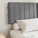Casa si Gradina - Mobilier - Paturi si accesorii - Paturi - Cadru de pat cu tablie tapitata Gri deschis 135 x 190 cm - Infinity.ro