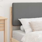 Casa si Gradina - Mobilier - Paturi si accesorii - Paturi - Cadru de pat cu tablie tapitata Gri deschis 100 x 200 cm - Infinity.ro