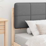 Casa si Gradina - Mobilier - Paturi si accesorii - Paturi - Cadru de pat cu tablie tapitata Gri deschis 90 x 200 cm - Infinity.ro