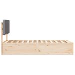 Casa si Gradina - Mobilier - Paturi si accesorii - Paturi - Cadru de pat cu tablie tapitata Gri deschis 100 x 200 cm - Infinity.ro
