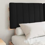 Casa si Gradina - Mobilier - Paturi si accesorii - Paturi - Cadru de pat cu tablie tapitata cu headboard Negru 135 x 190 cm - Infinity.ro