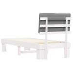Casa si Gradina - Mobilier - Paturi si accesorii - Paturi - Cadru de pat cu tablie tapitata Gri deschis 80 x 200 cm - Infinity.ro