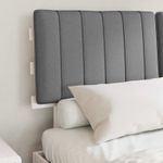 Casa si Gradina - Mobilier - Paturi si accesorii - Paturi - Cadru de pat cu tablie tapitata Gri deschis 140 x 190 cm - Infinity.ro
