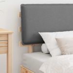 Casa si Gradina - Mobilier - Paturi si accesorii - Paturi - Cadru de pat cu tablie tapitata Gri deschis 80 x 200 cm - Infinity.ro