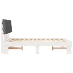 Casa si Gradina - Mobilier - Paturi si accesorii - Paturi - Cadru de pat cu tablie tapitata Gri deschis 140 x 190 cm - Infinity.ro