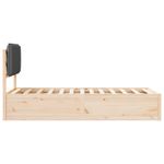 Casa si Gradina - Mobilier - Paturi si accesorii - Paturi - Cadru de pat cu tablie tapitata Gri inchis 100 x 200 cm - Infinity.ro