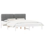 Casa si Gradina - Mobilier - Paturi si accesorii - Paturi - Cadru de pat cu tablie tapitata cu headboard Negru 120 x 200 cm - Infinity.ro