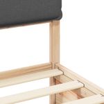 Casa si Gradina - Mobilier - Paturi si accesorii - Paturi - Cadru de pat cu tablie tapitata Gri inchis 100 x 200 cm - Infinity.ro