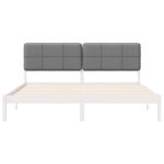 Casa si Gradina - Mobilier - Paturi si accesorii - Paturi - Cadru de pat cu tablie tapitata cu headboard Negru 120 x 200 cm - Infinity.ro