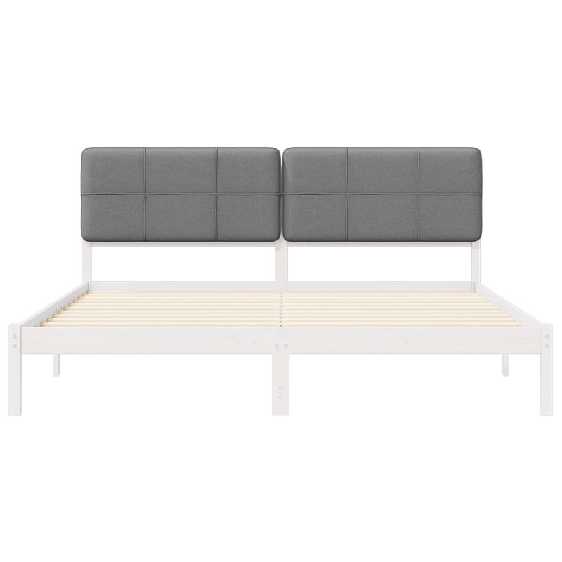 Casa si Gradina - Mobilier - Paturi si accesorii - Paturi - Cadru de pat cu tablie tapitata cu headboard Negru 120 x 200 cm - Infinity.ro
