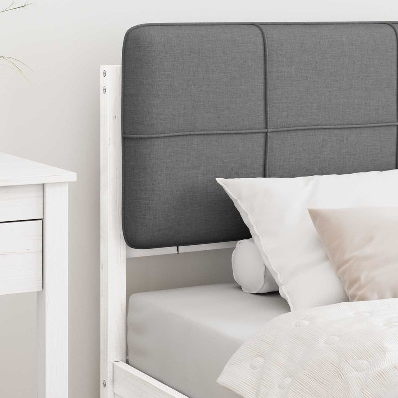 Casa si Gradina - Mobilier - Paturi si accesorii - Paturi - Cadru de pat cu tablie tapitata Gri deschis 75 x 190 cm - Infinity.ro