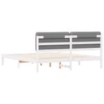 Casa si Gradina - Mobilier - Paturi si accesorii - Paturi - Cadru de pat cu tablie tapitata cu headboard Negru 120 x 200 cm - Infinity.ro