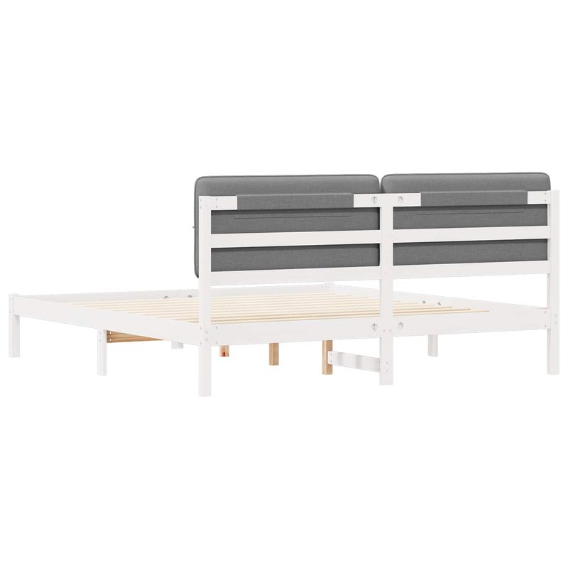 Casa si Gradina - Mobilier - Paturi si accesorii - Paturi - Cadru de pat cu tablie tapitata cu headboard Negru 120 x 200 cm - Infinity.ro