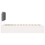 Casa si Gradina - Mobilier - Paturi si accesorii - Paturi - Cadru de pat cu tablie tapitata Gri deschis 75 x 190 cm - Infinity.ro