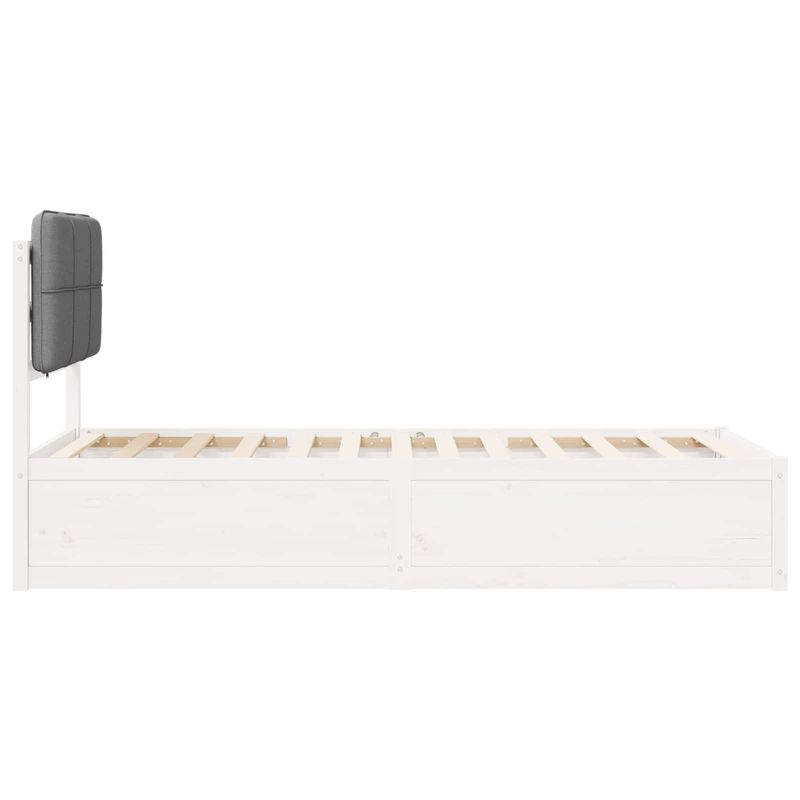 Casa si Gradina - Mobilier - Paturi si accesorii - Paturi - Cadru de pat cu tablie tapitata Gri deschis 75 x 190 cm - Infinity.ro