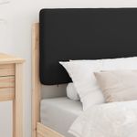 Casa si Gradina - Mobilier - Paturi si accesorii - Paturi - Cadru de pat cu tablie tapitata cu headboard Negru 90 x 190 cm - Infinity.ro