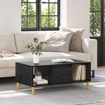 Casa si Gradina - Mobilier - Mese si birouri - Masute de cafea - Masa de cafea Stejar Negru 90 x 50 x 26.5 cm Lemn compozit - Infinity.ro