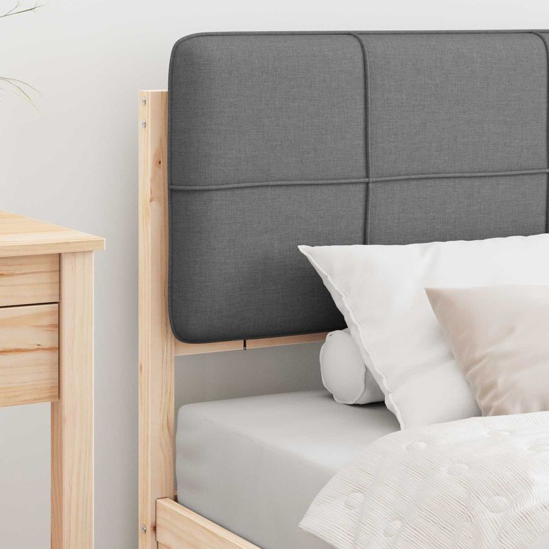 Casa si Gradina - Mobilier - Paturi si accesorii - Paturi - Cadru de pat cu tablie tapitata Gri deschis 80 x 200 cm - Infinity.ro