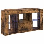 Casa si Gradina - Mobilier - Comode si corpuri - Comode - Sifonier LED pentru TV coltar Stejar fumuriu 105 x 40 x 50 cm - Infinity.ro
