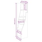 Casa si Gradina - Mobilier - Dulapuri si sifoniere - Dulapuri - Dulap de colt Alb 32x32x140cm Lemn compozit - Infinity.ro