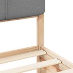 Casa si Gradina - Mobilier - Paturi si accesorii - Paturi - Cadru de pat cu tablie tapitata Gri deschis 80 x 200 cm - Infinity.ro