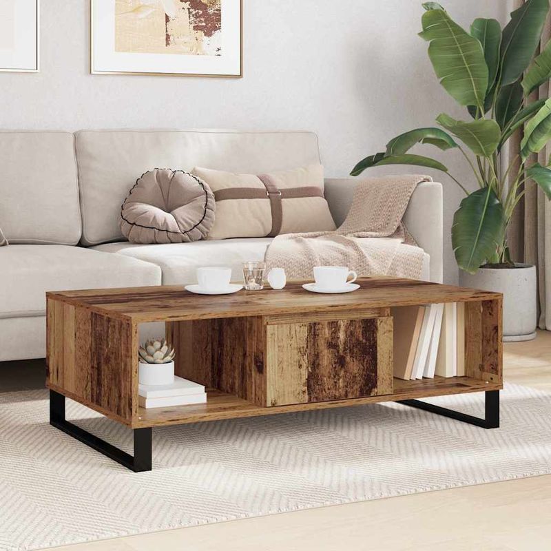 Casa si Gradina - Mobilier - Mese si birouri - Masute de cafea - Masa de cafea Lemn vechi 104 x 60 x 35 cm Lemn compozit - Infinity.ro