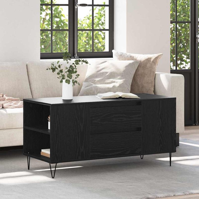 Casa si Gradina - Mobilier - Mese si birouri - Masute de cafea - Masa de cafea Stejar Negru 102 x 44,5 x 50 cm Lemn compozit - Infinity.ro