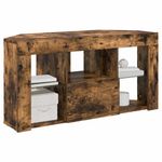 Casa si Gradina - Mobilier - Comode si corpuri - Comode - Sifonier LED pentru TV coltar Stejar fumuriu 105 x 40 x 50 cm - Infinity.ro