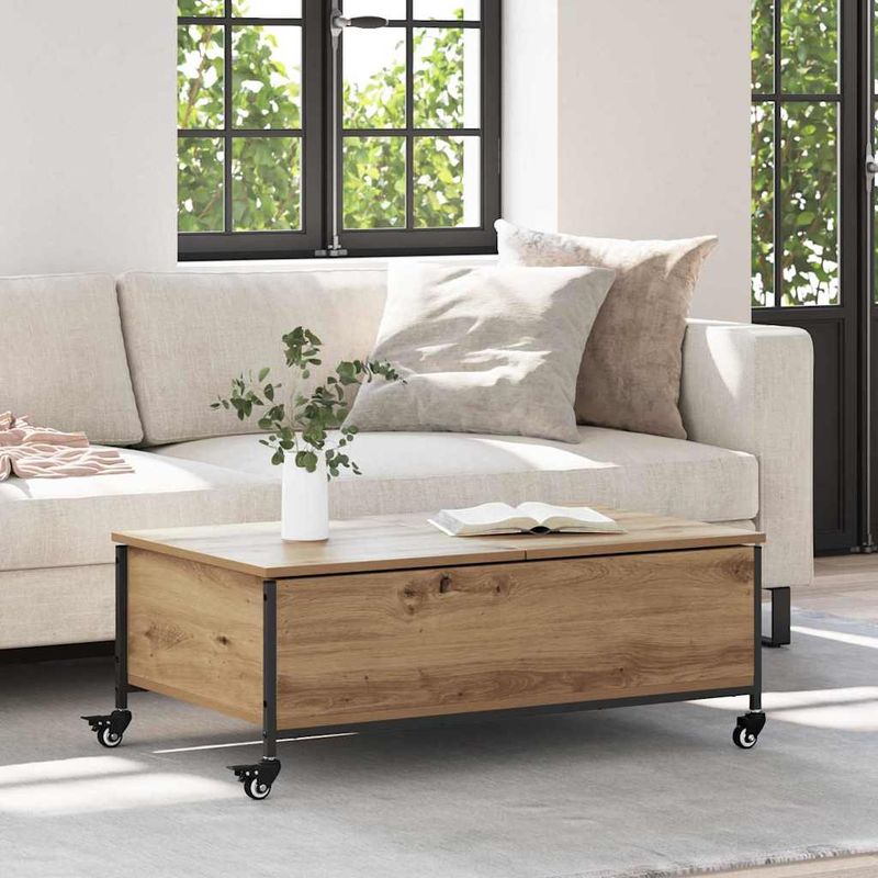 Casa si Gradina - Mobilier - Mese si birouri - Masute de cafea - Masa de cafea Stejar Artizanal 91 x 55 x 32 cm Lemn compozit - Infinity.ro