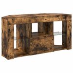 Casa si Gradina - Mobilier - Comode si corpuri - Comode - Sifonier LED pentru TV coltar Stejar fumuriu 105 x 40 x 50 cm - Infinity.ro