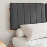 Casa si Gradina - Mobilier - Paturi si accesorii - Paturi - Cadru de pat cu tablie tapitata Gri inchis 135 x 190 cm - Infinity.ro