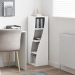 Casa si Gradina - Mobilier - Dulapuri si sifoniere - Dulapuri - Dulap de colt Alb 32x32x102cm Lemn compozit - Infinity.ro