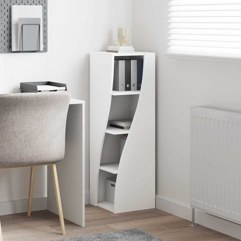 Casa si Gradina - Mobilier - Dulapuri si sifoniere - Dulapuri - Dulap de colt Alb 32x32x102cm Lemn compozit - Infinity.ro