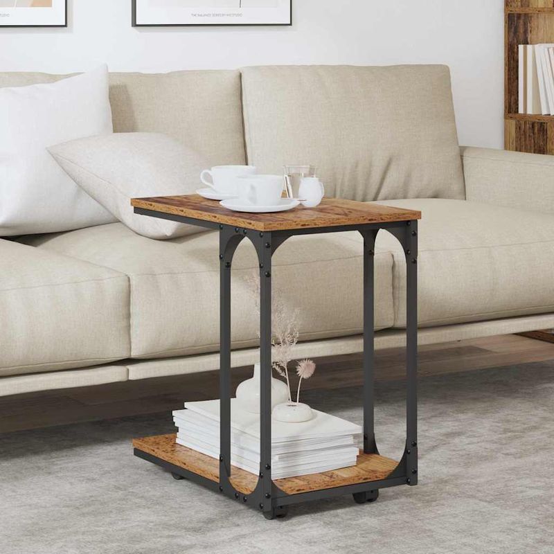 Casa si Gradina - Mobilier - Mese si birouri - Mese living - Masa laterala Lemn vechi 50 x 35 x 55.5 cm Lemn compozit - Infinity.ro