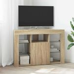Casa si Gradina - Mobilier - Comode si corpuri - Comode - Sifonier LED pentru TV coltar Stejar Sonoma 102 x 40 x 68 cm - Infinity.ro