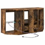Casa si Gradina - Mobilier - Comode si corpuri - Comode - Sifonier LED pentru TV coltar Stejar fumuriu 105 x 40 x 50 cm - Infinity.ro