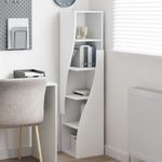 Casa si Gradina - Mobilier - Dulapuri si sifoniere - Dulapuri - Dulap de colt Alb 32x32x140cm Lemn compozit - Infinity.ro