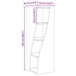 Casa si Gradina - Mobilier - Dulapuri si sifoniere - Dulapuri - Dulap de colt Alb 32x32x102cm Lemn compozit - Infinity.ro