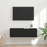 Casa si Gradina - Mobilier - Comode si corpuri - Comode - Dulap TV de perete Negru 60 x 31 x 29.5 cm Lemn compozit - Infinity.ro